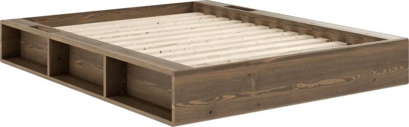 Karup Design Futonbett Ziggy, in mehreren Breiten, zertifiziertes Massivholz, praktische Ablagefläche neben der Matratze, viel Stauraum von Karup Design