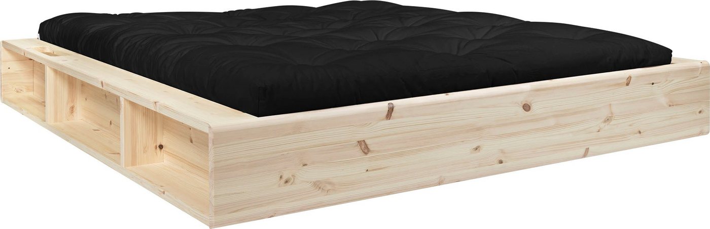 Karup Design Futonbett Ziggy, in mehreren Breiten, zertifiziertes Massivholz, praktische Ablagefläche neben der Matratze, viel Stauraum von Karup Design