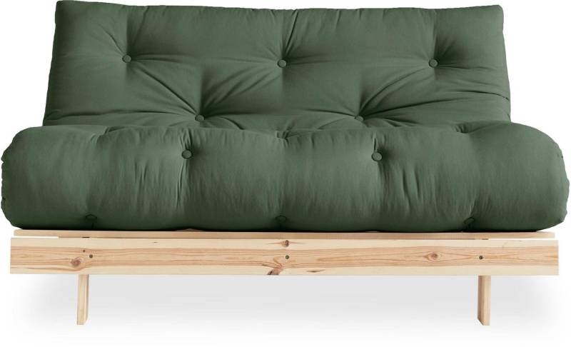 Karup Design Daybett Roots Schlafsofa, Gästebett, Sofa inkl. Futonmatratze, Liegefläche 90/140/160 x200 cm, FSC® zertifizierte Kiefer von Karup Design