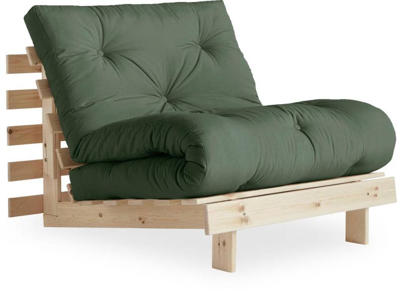Karup Design Schlafsofa Roots 90 Schlafsofa, Gästebett, Sofa mit Futonmatratze, Inkl. Futonmatratze, Liegefläche 90x200 cm, FSC® zertifizierte Kiefer von Karup Design