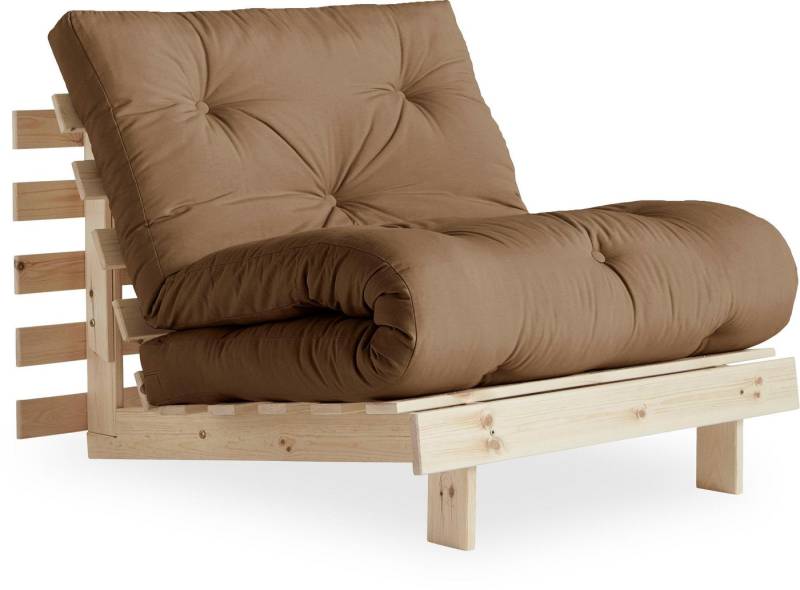 Karup Design Schlafsofa Roots 90 Schlafsofa, Gästebett, Sofa mit Futonmatratze, Inkl. Futonmatratze, Liegefläche 90x200 cm, FSC® zertifizierte Kiefer von Karup Design
