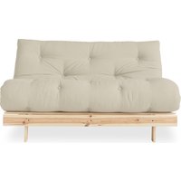 Karup Design Daybett "Roots Schlafsofa, Gästebett, Sofa inkl. Futonmatratze", Liegefläche 90/140/160 x200 cm, FSC zertifizierte Kiefer von Karup Design