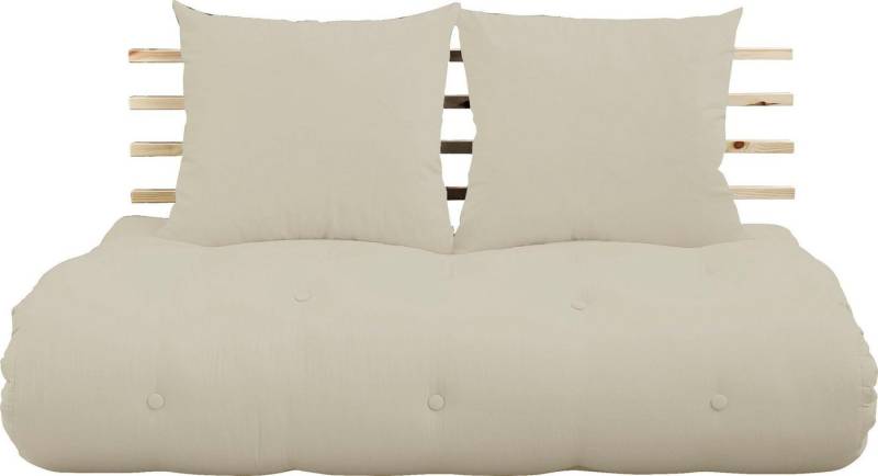 Karup Design Schlafsofa Shinsano, futonstil, Rückenrahmen und zweiteiligem Kissenset, aus massivem Kiefernholz, faltbarer Matratze, multifunktional, Scandi Karup Design Schlafsofa Shinsano, futonstil, Rückenrahmen und zweiteiligem Kissenset, aus massivem Kiefernholz, faltbarer Matratze, multifunktional, Scandi von Karup Design