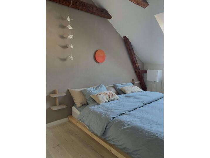 Bettgestell KARUP DESIGN DOCK BED, Futonbett, Massivholzbett, Bett ohne Matratze , beige (kiefer natur), B:193cm H:11cm L:213cm, Betten, Bett mit Lattenrost, aus FSC zertifizierter Kiefer, mehrere Größen von Karup