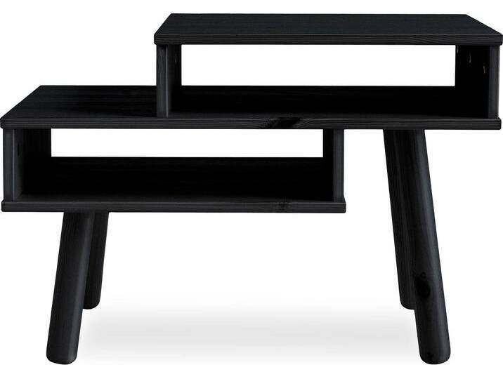 Couchtisch KARUP DESIGN Hako , schwarz, B:40cm H:45cm T:65cm, Tische, Vierbeiniger Couchtisch mit zwei Stauräumen von Karup