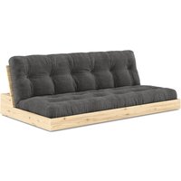 KARUP Design - Base Schlafsofa, Kiefer klar lackiert / charcoal von Karup