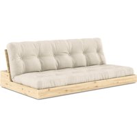 KARUP Design - Base Schlafsofa, Kiefer klar lackiert / linen von Karup