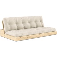 Karup Design - Base Schlafsofa, Kiefer klar lackiert / linen von Karup
