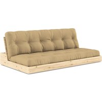 KARUP Design - Base Schlafsofa, Kiefer klar lackiert / wheat beige von Karup