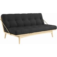 KARUP Design - Folk Schlafsofa 130 cm, Kiefer klar lackiert / dunkelgrau (734) von Karup