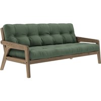 KARUP Design - Grab Sofa, Kiefer carobbraun / olivgrün (756) von Karup