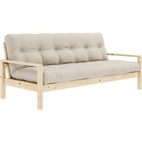 KARUP Design - Knob Schlafsofa 130 x 190 cm, Kiefer natur / beige (747) von Karup