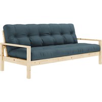 Karup Design - Knob Schlafsofa 130 x 190 cm, Kiefer natur / petrolblau (757) von Karup