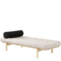 KARUP Design - Next Daybed, 75 x 200 cm, Kiefer natur / Cord Ivory (510) von Karup