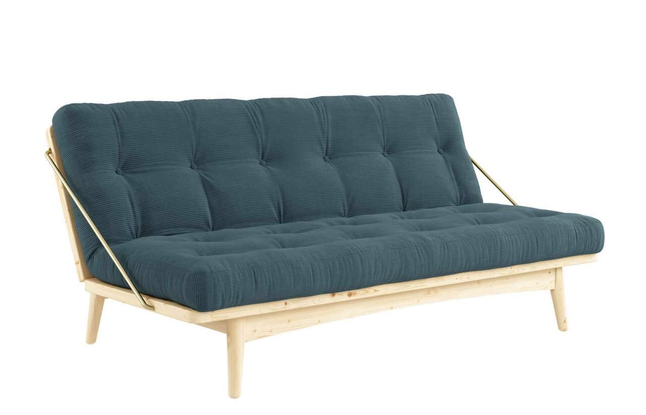 Klappcouch Funktionssofa FOLK mit Cord Bezug Kiefer Natur lackiert Klappcouch Funktionssofa FOLK mit Cord Bezug Kiefer Natur lackiert von Karup