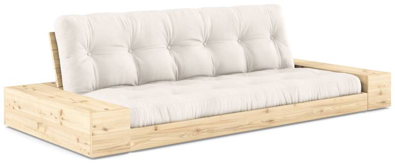 Schlafsofa Ausziehsofa BASE mit Seitenkästen Kiefer massiv lackiert, Karup von Karup