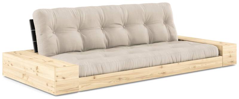 Schlafsofa Ausziehsofa BASE mit Seitenkästen Kiefer massiv lackiert, Karup von Karup