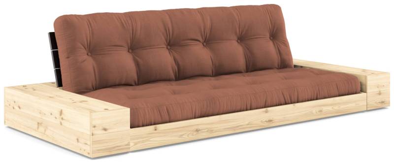 Schlafsofa Ausziehsofa BASE mit Seitenkästen Kiefer massiv lackiert, Karup von Karup