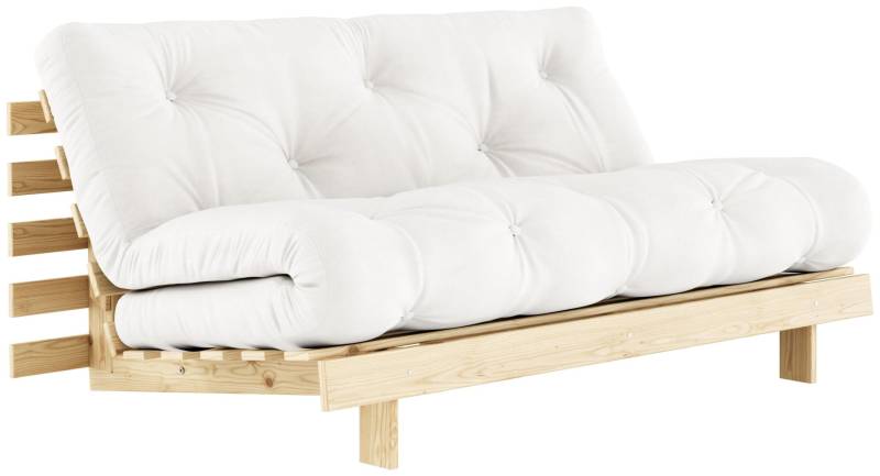 Schlafsofa ROOTS 160 cm Polster NATURAL Klappsofa Gestell Kiefer von Karup