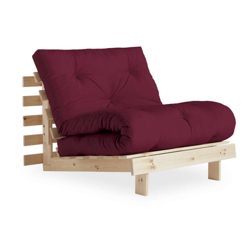 Schlafsofa Klappsofa ROOTS 90 cm BORDEAUX von KARUP von Karup