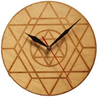 Laser Geschnittene Wanduhr Aus Holz Metatron's Cube Heilige Geometrie von KaryaCreativeStudio