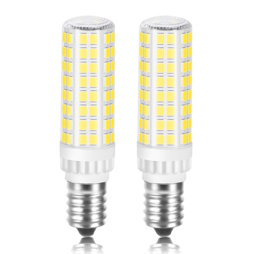 Karyoosi 2er E14 LED Lampe, LED Glühbirne Kaltweiß 7W 6000K Ersetzt 60W Halogen Birne, E14 Led Leuchtmittel 820LM AC220-240V, Nicht Dimmbar, für Dunstabzugshaube Nähmaschine Wohnzimmer von Karyoosi