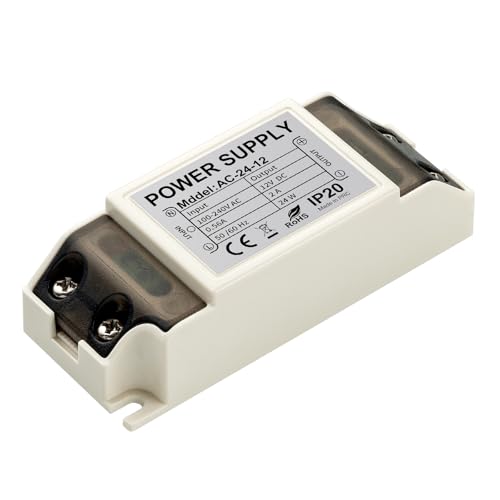 Karyoosi LED Trafo 12V 24W 2A, Ultra Dünn 230V auf 12V, Transformator, Treiber Netzteil für G4 MR16 MR11 LED Strips Karyoosi LED Trafo 12V 24W 2A, Ultra Dünn 230V auf 12V, Transformator, Treiber Netzteil für G4 MR16 MR11 LED Strips von Karyoosi