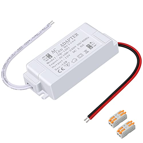 Karyoosi LED Trafo 230V auf 12V, Transformator 12W 1A, Treiber Netzteil, Kein Flimmern, Kein Rauschen für MR16 GU5.3 MR11 G4 Glühbirnen und LED Strip von Karyoosi