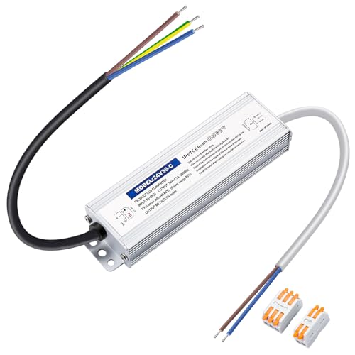 Karyoosi LED Trafo 24V 36W 1.5A, Netzteil, Transformator 230V Auf 24 Volt DC, Wasserdichtes IP67 Treiber Für Beleuchtung im Innen- und Außenbereich Karyoosi LED Trafo 24V 36W 1.5A, Netzteil, Transformator 230V Auf 24 Volt DC, Wasserdichtes IP67 Treiber Für Beleuchtung im Innen- und Außenbereich von Karyoosi