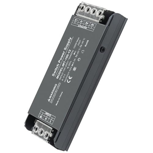 Karyoosi LED Trafo 12V 100W, Trafo 230V auf 12V 8.3A, LED Netzteil Kompaktes und Robustes für LED Lampen und Streifen von Karyoosi