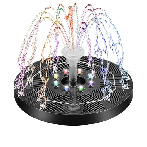 Kasanni Solar Springbrunnen FüR AußEn 3w Solar Brunnen Aussen Solar Springbrunnen FüR Teich Schweben Solarbrunnen FüR Draussen Mit Licht Mit 6 DüSen Geeignet FüR GäRten, VogelbäDer, Teiche Kasanni Solar Springbrunnen FüR AußEn 3w Solar Brunnen Aussen Solar Springbrunnen FüR Teich Schweben Solarbrunnen FüR Draussen Mit Licht Mit 6 DüSen Geeignet FüR GäRten, VogelbäDer, Teiche von Kasanni
