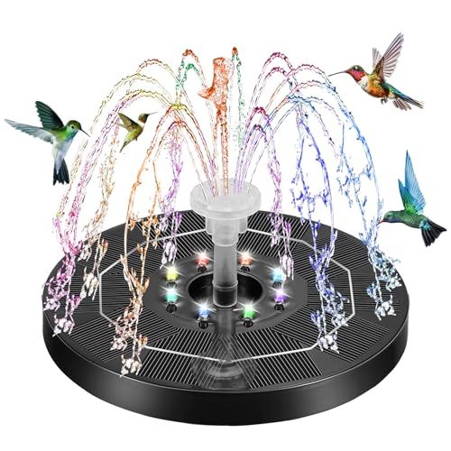 Kasanni Solar Springbrunnen für Außen 3W Solarbrunnen für Draussen Solar Springbrunnen für Teich Schweben Springbrunnen Solar mit Licht mit 6 DüSen Geeignet füR GäRten, VogelbäDer, Teiche Kasanni Solar Springbrunnen für Außen 3W Solarbrunnen für Draussen Solar Springbrunnen für Teich Schweben Springbrunnen Solar mit Licht mit 6 DüSen Geeignet füR GäRten, VogelbäDer, Teiche von Kasanni