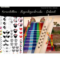 Kerzentattoo, Kerzensticker, Wasserschiebefolie, Trauer Tod Tier, Regenbogenbrücke, Geschenk, A4 Kerzentattoo, Kerzensticker, Wasserschiebefolie, Trauer Tod Tier, Regenbogenbrücke, Geschenk, A4 von Kaschmora