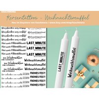 Kerzentattoo, Kerzensticker, Wasserschiebefolie, Weihnachtsgeschenk, Wir Schenken Uns Nichts, A4 Kerzentattoo, Kerzensticker, Wasserschiebefolie, Weihnachtsgeschenk, Wir Schenken Uns Nichts, A4 von Kaschmora