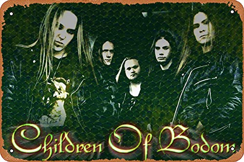 Poster "Children Of Bodom" (6) Metallschild Vintage Küche Schilder Wanddekoration lustige Blechschilder Bar Dekorationen Kunstposter 20,3 x 30,5 cm von Kasdbopa