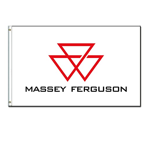 Furlista Massey Ferguson Flagge, Banner, Garagenwand, 90 x 150 cm, lebendige Farbe, HD-Druck, 150D Polyester-Banner, Shop-Banner, Männerhöhle von Kasflag