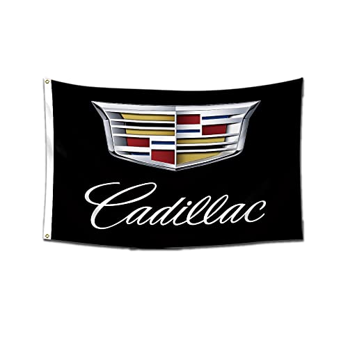 Kasflag Cadillac-Banner-Flagge (90 x 150 cm, strapazierfähig, 150D Polyester) für Studentenwohnheim, Männerhöhle von Kasflag