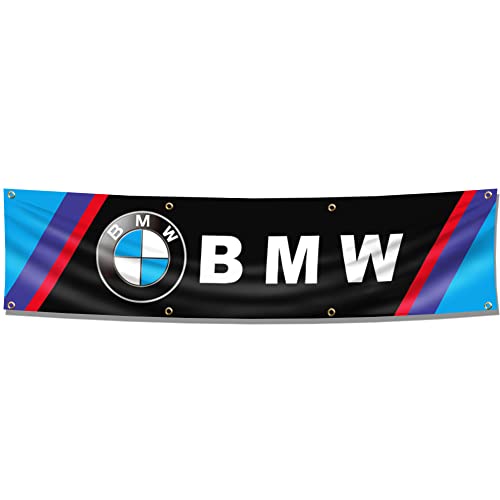 Kasflag Flagge, kompatibel mit BMW-Banner-Flagge (6 x 2,4 m, strapazierfähig, strapazierfähiges 150D-Polyester) für Außenbereich, Männerhöhle, Garage, Geschäft von Kasflag