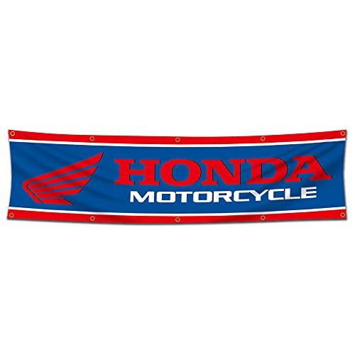 Kasflag Honda Motorräder Banner Flagge für Fans (6 x 2,4 m, 150D Poly) Autodekoration für Außenzimmer Männerhöhle von Kasflag