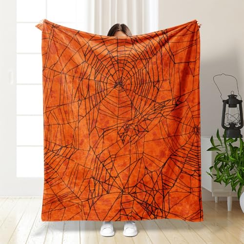 Halloween Decke, Kürbis Decke Flauschig Halloween Blanket Süße Rosa Kuscheldecke Herbst Decke Halloween Aesthetic Decke Orange Pink Halloween Kuscheldecke Pumpkin Geist Boo Decke (#10, 70 * 100CM) von Kashyke