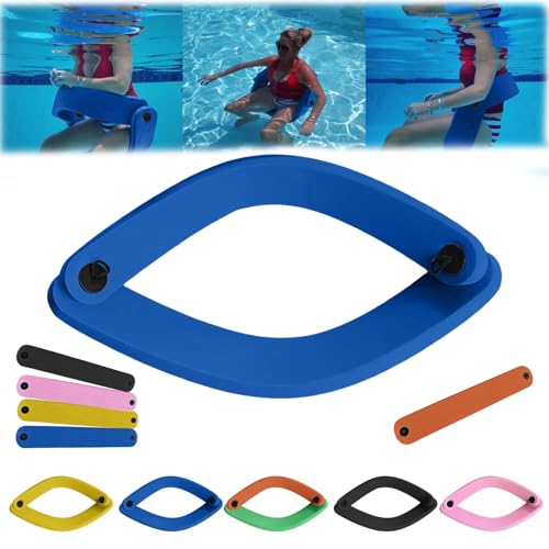 Kashyke Wasserliege für Pool Wasserstuhl Schwimmsessel Pool Sitz Grand Floats Poolsitz Schwimmsitz Wassersitz Wasserstuhl Liege Auftriebshilfe für Erwachsene (Blau) von Kashyke