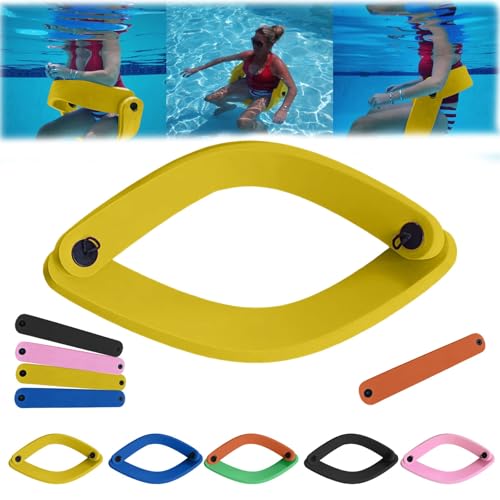 Kashyke Wasserliege für Pool Wasserstuhl Schwimmsessel Pool Sitz Grand Floats Poolsitz Schwimmsitz Wassersitz Wasserstuhl Liege Auftriebshilfe für Erwachsene (Gelb) von Kashyke