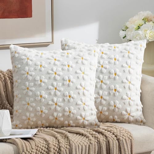 Kissenbezug 45x45 Frühling 2er Set Blumen Kissenbezüge Sommer Moderne Frühlings Kissenhülle Zierkissenbezüge für Sofakissen Dekokissen Wohnzimmer Bett Sofa Schlafzimmer Frühling Deko (#06, 45 x 45 cm) Kissenbezug 45x45 Frühling 2er Set Blumen Kissenbezüge Sommer Moderne Frühlings Kissenhülle Zierkissenbezüge für Sofakissen Dekokissen Wohnzimmer Bett Sofa Schlafzimmer Frühling Deko (#06, 45 x 45 cm) von Kashyke