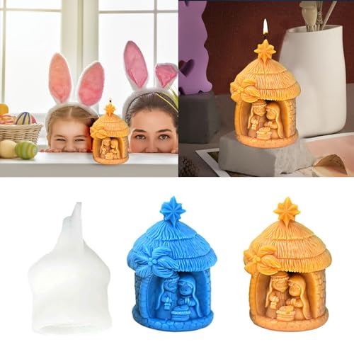 Silikonformen Gießformen Ostern Silikonform Ostern Hase Frühling Gießform Silikon Giessformen Raysin Silikonform Osterhase Silikonform Oster Kerzen Hase Formen für Gips Gießen (Jesus) von Kashyke