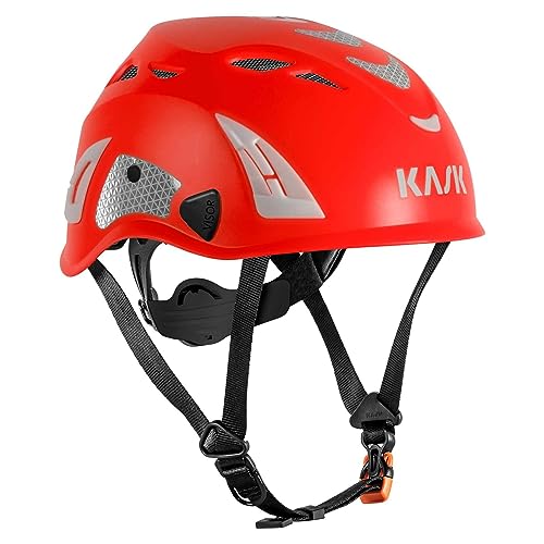 KASK Schutzhelm Superplasma HI VIZ - Arbeitsschutzhelm, Drehrad, Reflexstreifen, EN 397, Farbe:rot KASK Schutzhelm Superplasma HI VIZ - Arbeitsschutzhelm, Drehrad, Reflexstreifen, EN 397, Farbe:rot von Kask