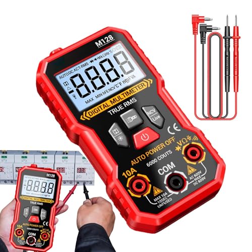 Auto-Multimeter | Digitales Multimeter Intelligent 6000 Spannungspunkte | Messgerät für Diagnose Wartung Reparatur Batterie Elektronik Auto Auto-Multimeter | Digitales Multimeter Intelligent 6000 Spannungspunkte | Messgerät für Diagnose Wartung Reparatur Batterie Elektronik Auto von Kasmole