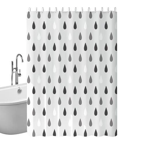 Duschschutz | Wasserdichtes Textilfutter für Duschvorhang – Badzubehör waschbar aus weichem Stoff für Badewanne oder Dusche von Kasmole