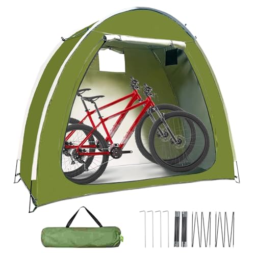 Fahrradzelt - Outdoor Motorrad Abdeckung - Wiederverwendbares Leichtes Zelt Für Garten, Rasen, Terrasse Und Camping von Kasmole