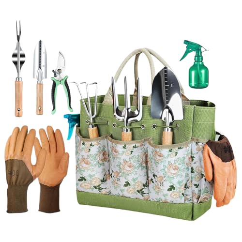 Gartengeräte-Set mit Handarbeiten, kleine Pflanzwerkzeuge | Gartenzubehör zum Pflanzen, Beschneiden und Graben, Unkrautvernichter und Handpflücker, robust für Rasen und von Kasmole