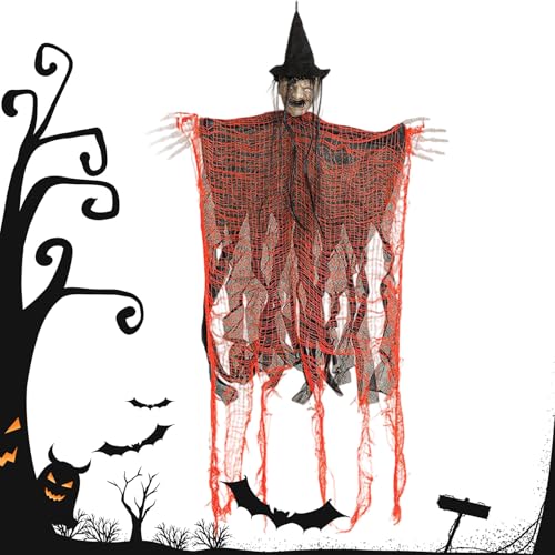 Halloween Hexen Baum Dekoration | Gruselige Party-Deko Für Draußen - Halloween Schmuck Zubehör Für Drinnen Draußen Garten Terrasse Hof Halloween Hexen Baum Dekoration | Gruselige Party-Deko Für Draußen - Halloween Schmuck Zubehör Für Drinnen Draußen Garten Terrasse Hof von Kasmole